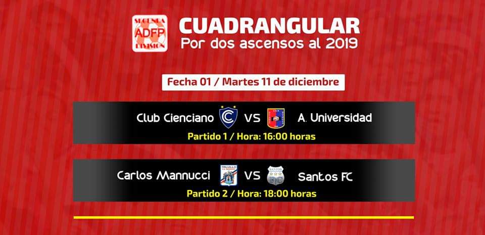 HOY COMIENZA EL CUADRANGULAR FINAL DE ASCENSO ENTRE LOS CLUBES DE LA SEGUNDA DIVISIÓN Y COPA PERÚ HOY COMIENZA EL CUADRANGULAR FINAL DE ASCENSO ENTRE LOS CLUBES DE LA SEGUNDA DIVISIÓN Y COPA PERÚ