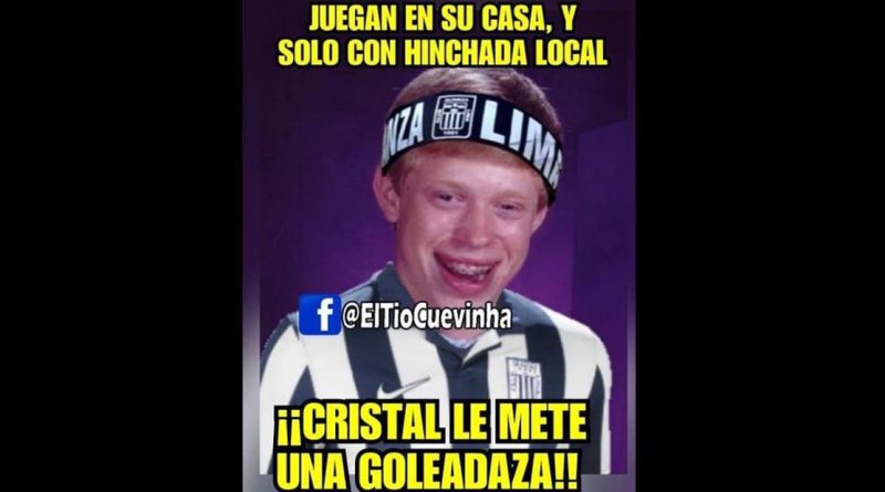 Alianza Lima es víctima de memes tras caer goleado por Sporting Cristal